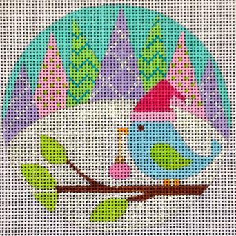 Kringle Round Ornament - Bird
