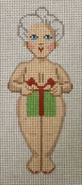 Naked Mrs Santa w/Present