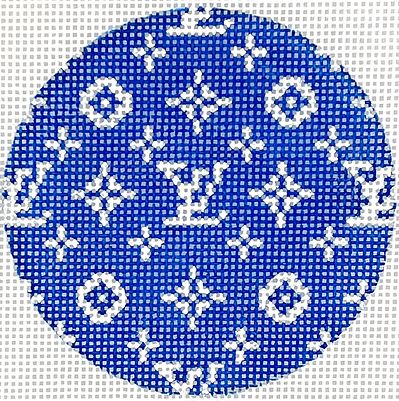 Louis Vuitton White on Electric Blue
