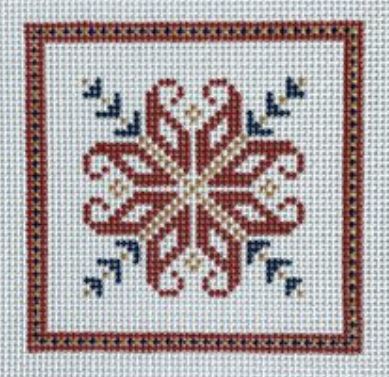 Nordic Square Red/Blue