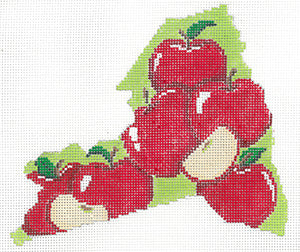 New York State Shaped Apples