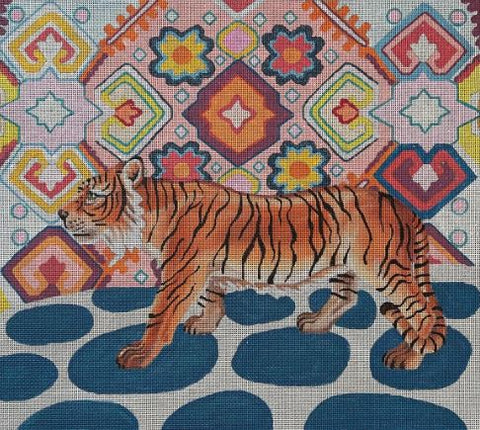 Tiger w/Whimsy Background