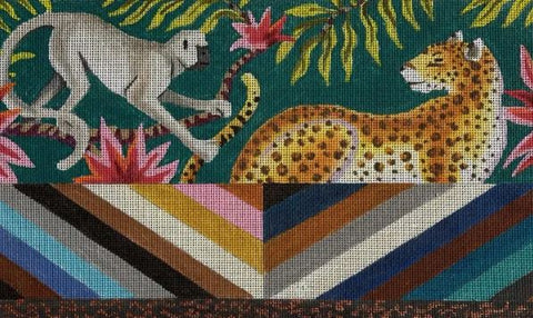 Monkey and Leopard w/Stripes