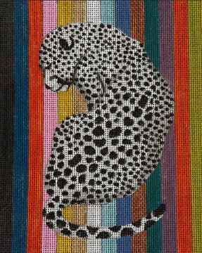 Tuttle Bag Insert - Ocelot on Stripes