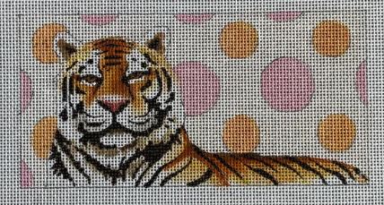 Tiger on Polka Dots
