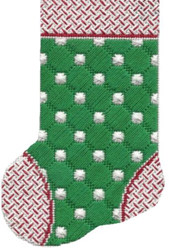 Green/White Dots Stocking