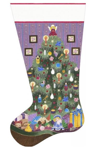 Bluebird Christmas Tree Stocking