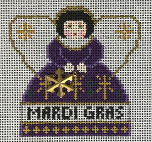 Mini Angel - Mardi Gras w/charms