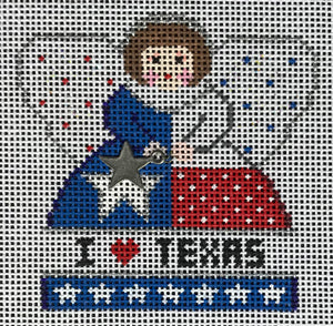 Mini Angel - Texas Flag w/charms
