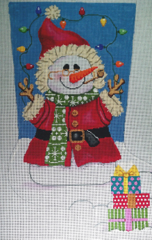 Santa Snowman Stocking
