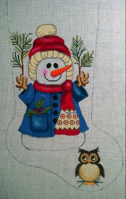 Woodland Snowman/Owl Stocking (small)
