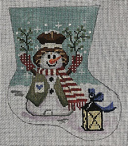 Mistletoe Snowman Mini Stocking