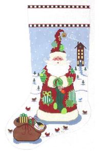Patchwork Santa Stocking