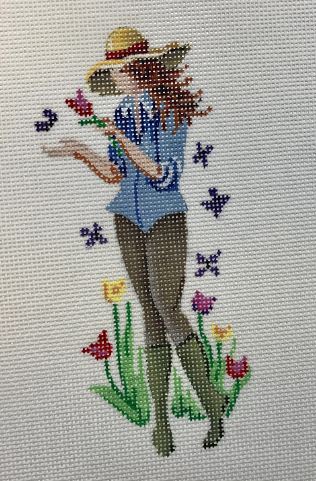 May Girl w/Flowers/Butterflies