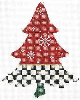 Snowflakes and Checks Tree