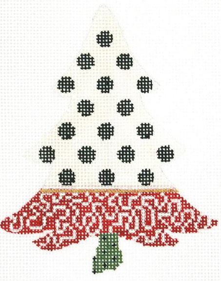 Black/White Polka Dots Tree