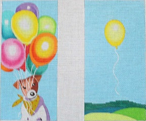 Dog w/Balloons Eyeglass Case