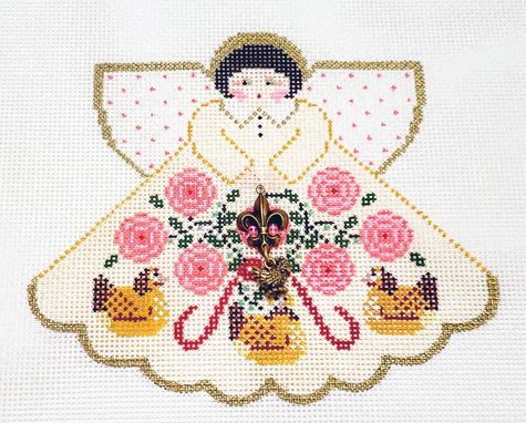 Three French Hens Angel w/charms