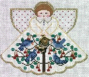 Four Calling Birds Angel w/charms