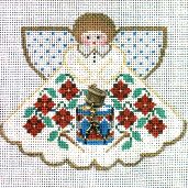 Twelve Drummers Drumming Angel w/charms