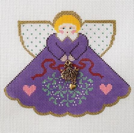 Mistletoe Angel w/charm