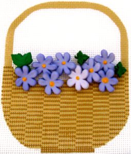 Nantucket Basket w/Flowers