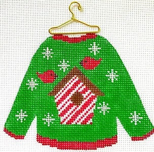 Sweater - Bird House w/Stitch Guide