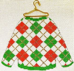 Sweater - Argyle w/Stitch Guide