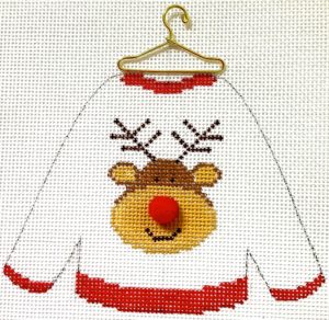 Sweater - Reindeer w/Stitch Guide