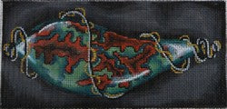 Green/Orange/Brown Brooch