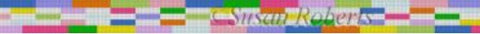 Multi Rectangle Pastels Belt