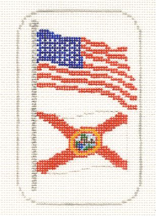 Florida and USA Flags