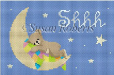 Bear Sleeping on Moon