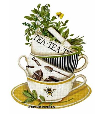 Garden Teacups 