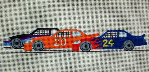 Three Race Cars