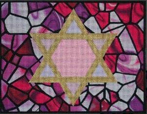 Pink Stained Glass Tallis Bag