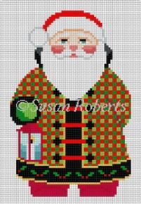 Checker Coat Santa