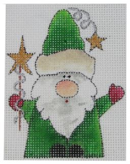Santa Gnome w/Stars
