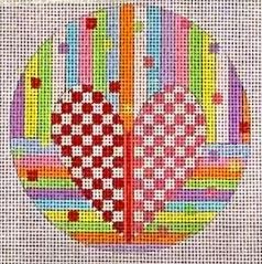 Red Check Heart