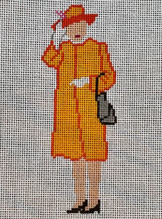 HM Elizabeth Waves in Orange