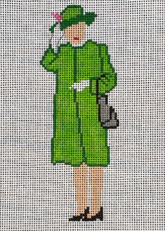 HM Elizabeth Waves in Green