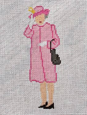 HM Elizabeth Waves in Pink