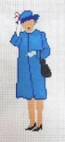 HM Elizabeth Waves in Blue