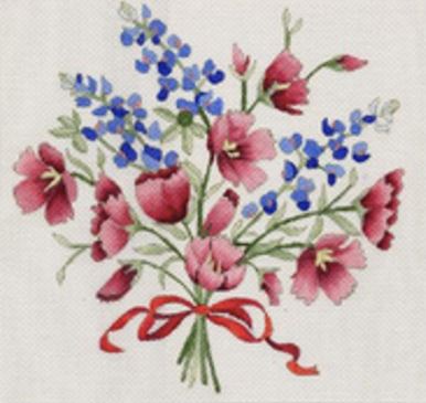 Wine Cup w/Bluebonnet