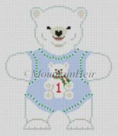 Polar Bear Babys 1st/Blue Ornament