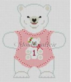 Polar Bear Babys 1st/Pink Ornament