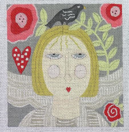 Girl w/Bird on Head