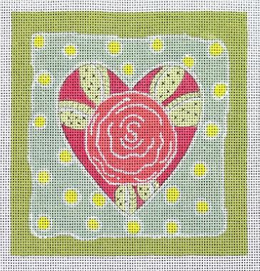 Heart w/Center Rose