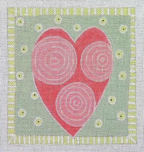 Pink Heart w/Swirls