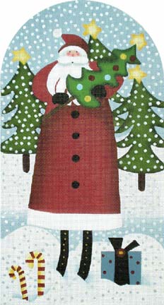 Homespun Santa Dome